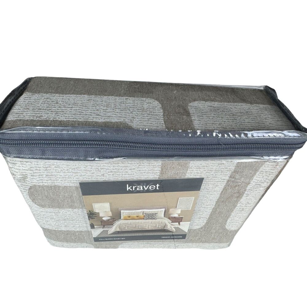 Kravet Tensho Jacquard 3 Piece Duvet Set Full/Queen Size - Picture 14 of 16